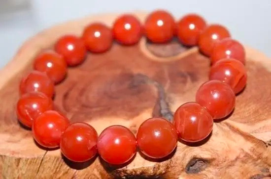 The Path of Buddha- South Red Agate Beads