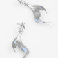 Fishtail fishbone China-Chic silver earrings