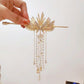 Phoenix Wings Pearl Tassel Hairpin