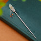 Magnolia South Red Tassel Hairpin - Sterling Silver